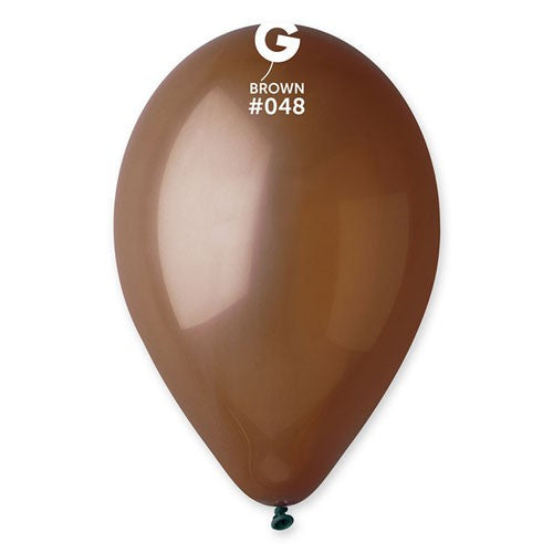 Bag of 100 brown balloons 30cm