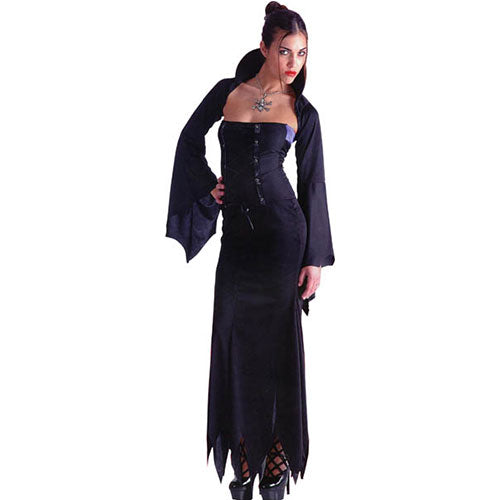Woman's sexy black witch costume
