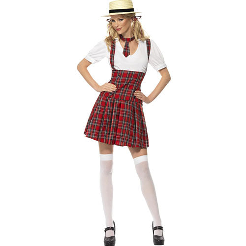 Period schoolgirl woman costume