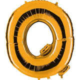 Ballon métallisé or lettre Q, 102cm