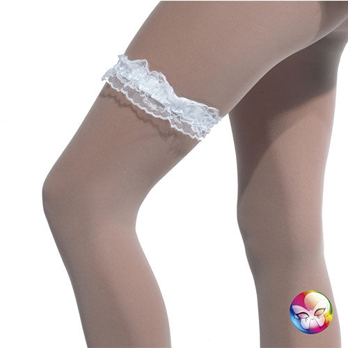 White lace garter