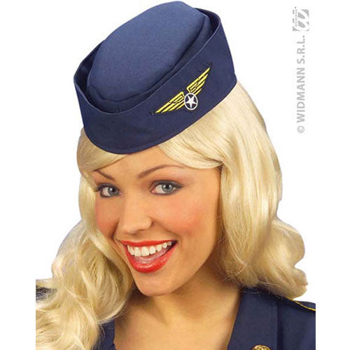 blue hostess cap
