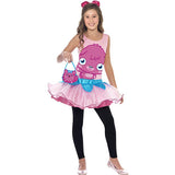 Pink moshi poppet monster child costume
