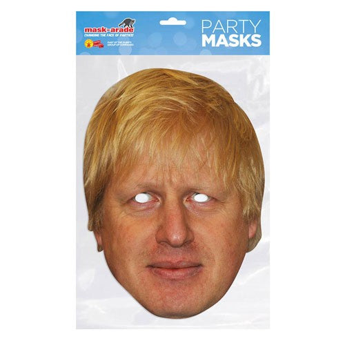 Boris Johnson cardboard mask
