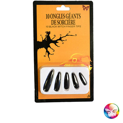 Faux ongles géants noirs