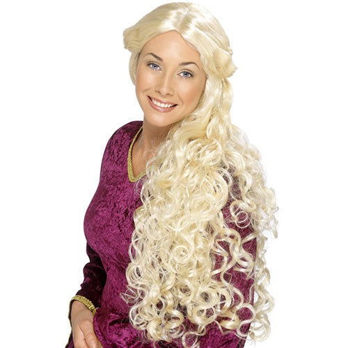 Blonde renaissance wig