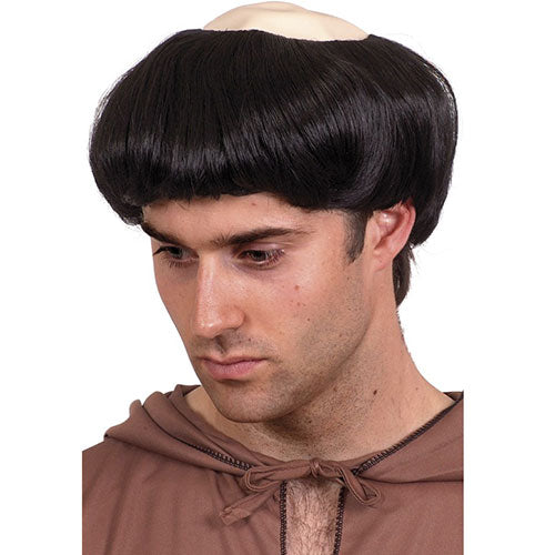 Black monk wig