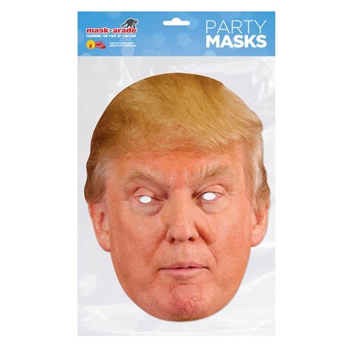 Donald Trump cardboard mask