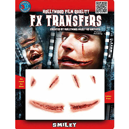 Bloody smile 3D transfer