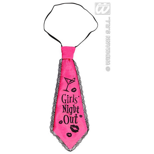 Pink girls party tie