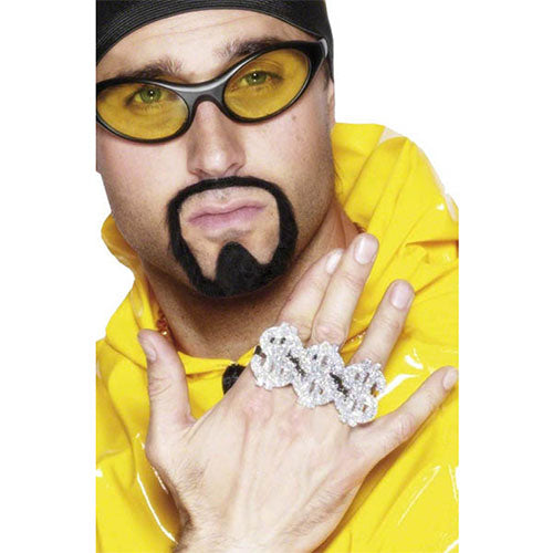 Silver dollar 3 fingers ring