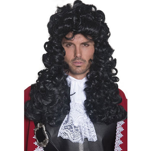 Black pirate captain wig