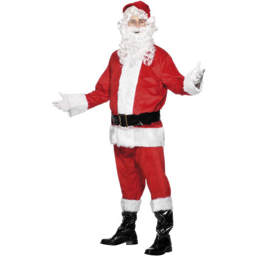 Velvet Santa Claus costume for men