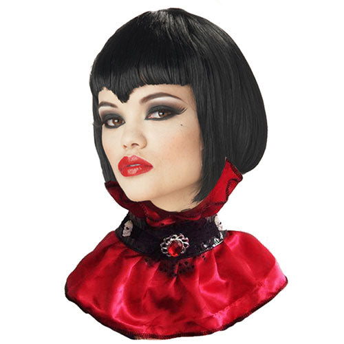 Black red gothic collar