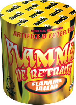 Flamme de retraite jaune