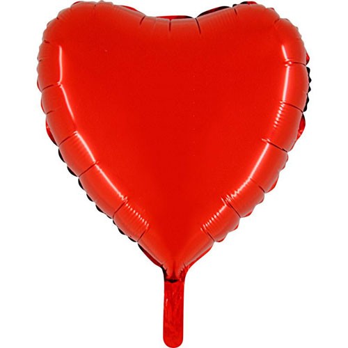 Red heart helium balloon 45 cm