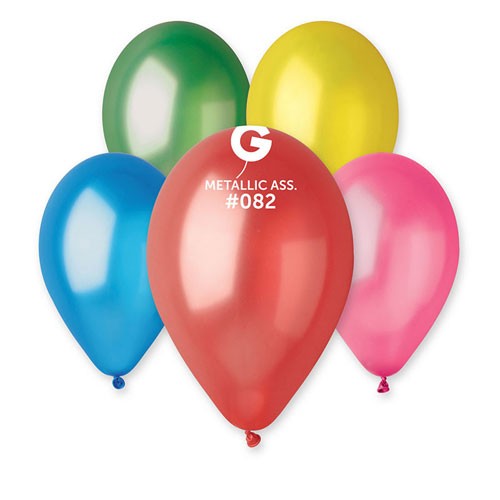 Bag of 50 multi-metal balloons 30cm