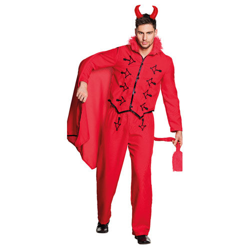 Déguisement homme Halloween Diable rouge