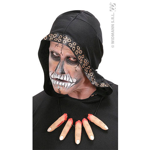 cut fingers necklace