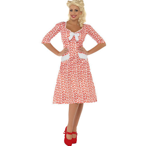 Déguisement femme belle dame seconde guerre mondiale