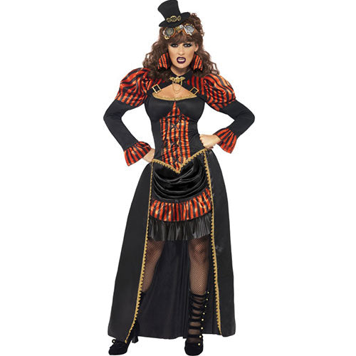 Déguisement femme vampiresse punk victorienne