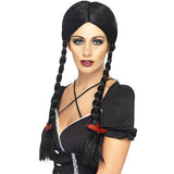 Gothic schoolgirl black wig