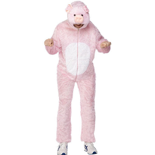 Déguisement homme cochon rose