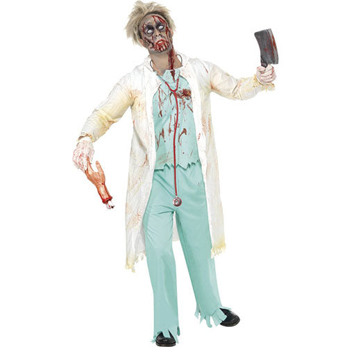 Déguisement homme docteur zombie