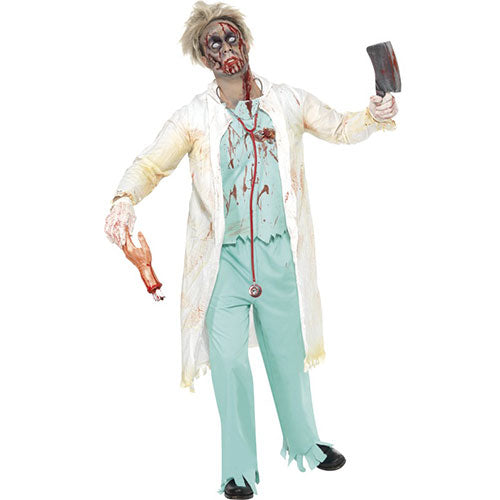 Zombie doctor men's costume