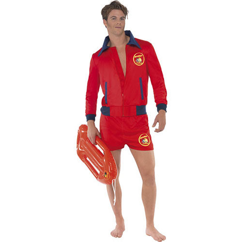 Men's Red Lifeguard Costume
