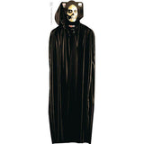 Long black hooded Halloween cape