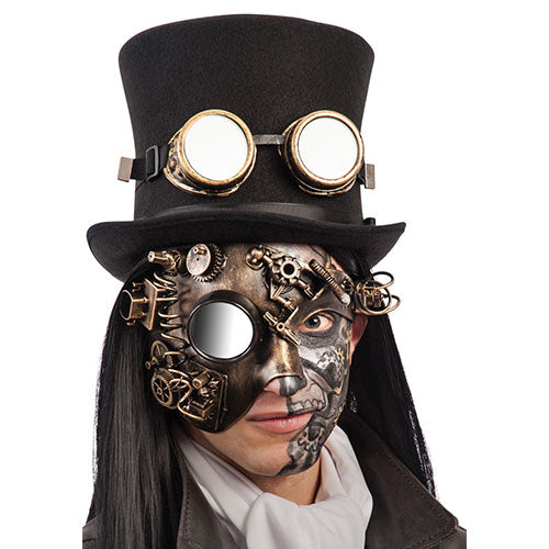 Masque profil steampunk