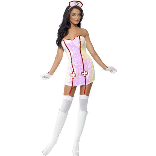 Dazzling charming nurse woman costume