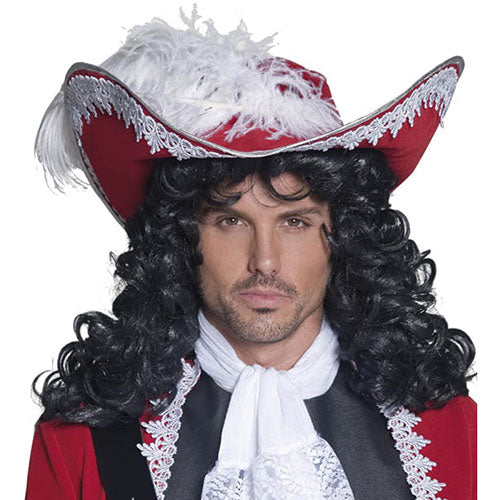 chapeau pirate rouge authentique