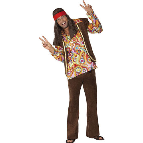 1960s psychedelic hippie men's costume