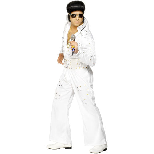 White Elvis men's costume