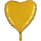 Ballon helium cœur or 45cm