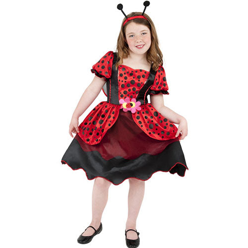 Little red and black ladybug child costume