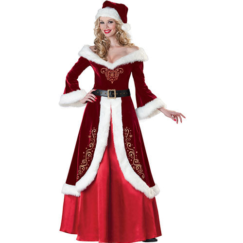 Superior quality Mrs. Claus women's costume