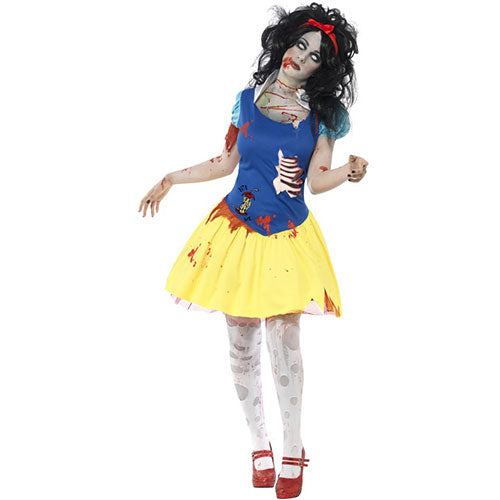 Déguisement femme Blanche Neige zombie