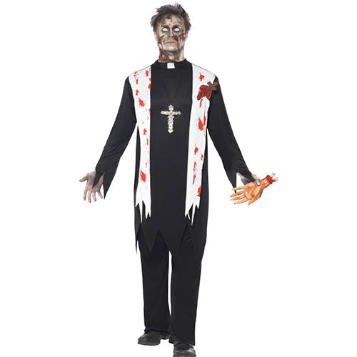 Zombie Priest Man Costume