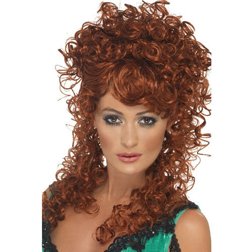 Redhead saloon girl wig