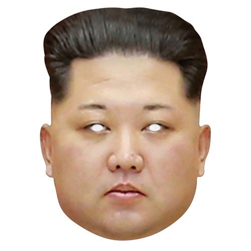 Kim Jong-Un cardboard mask