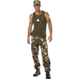 Déguisement homme militaire camouflage