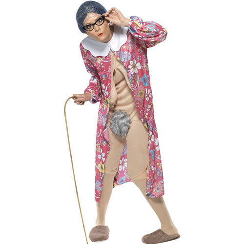 Old woman exhibitionist costume