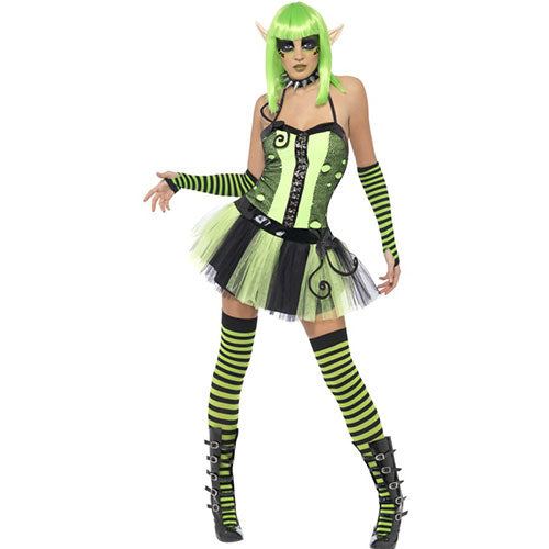 Déguisement femme elfe jardin magique