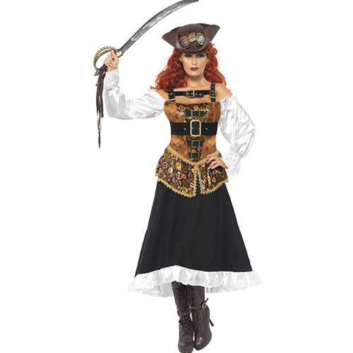 Women's Miss Steampunk Pirate Costume